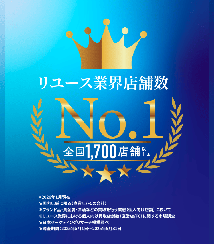 リユース業界店舗数No.1